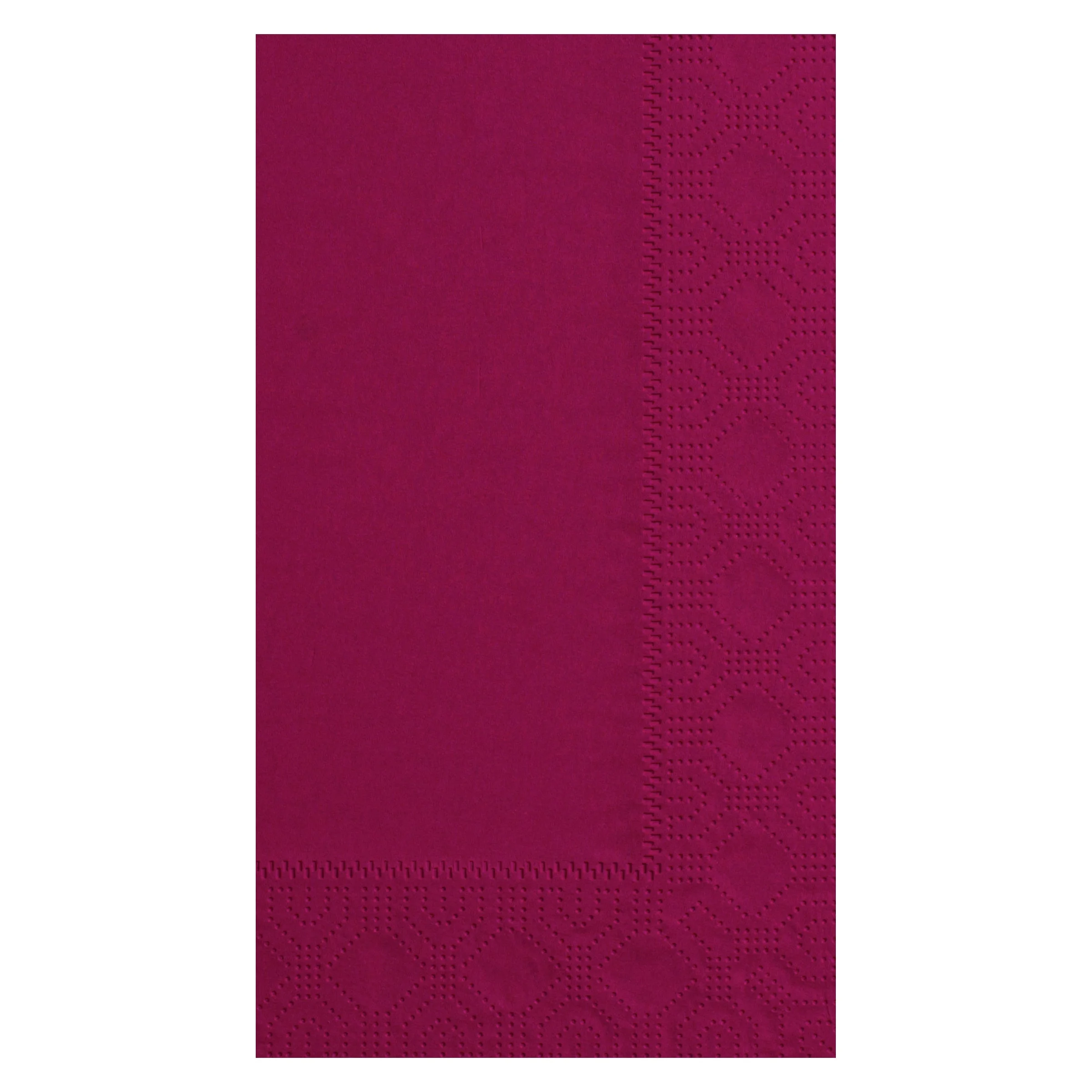 Napkin Dinner Burgundy 15X17 2 Ply 1/8 Foldpaper