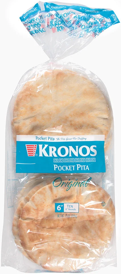 Pita 6 Inch White Kt Orgnl 10 Each - 12 Per Case.