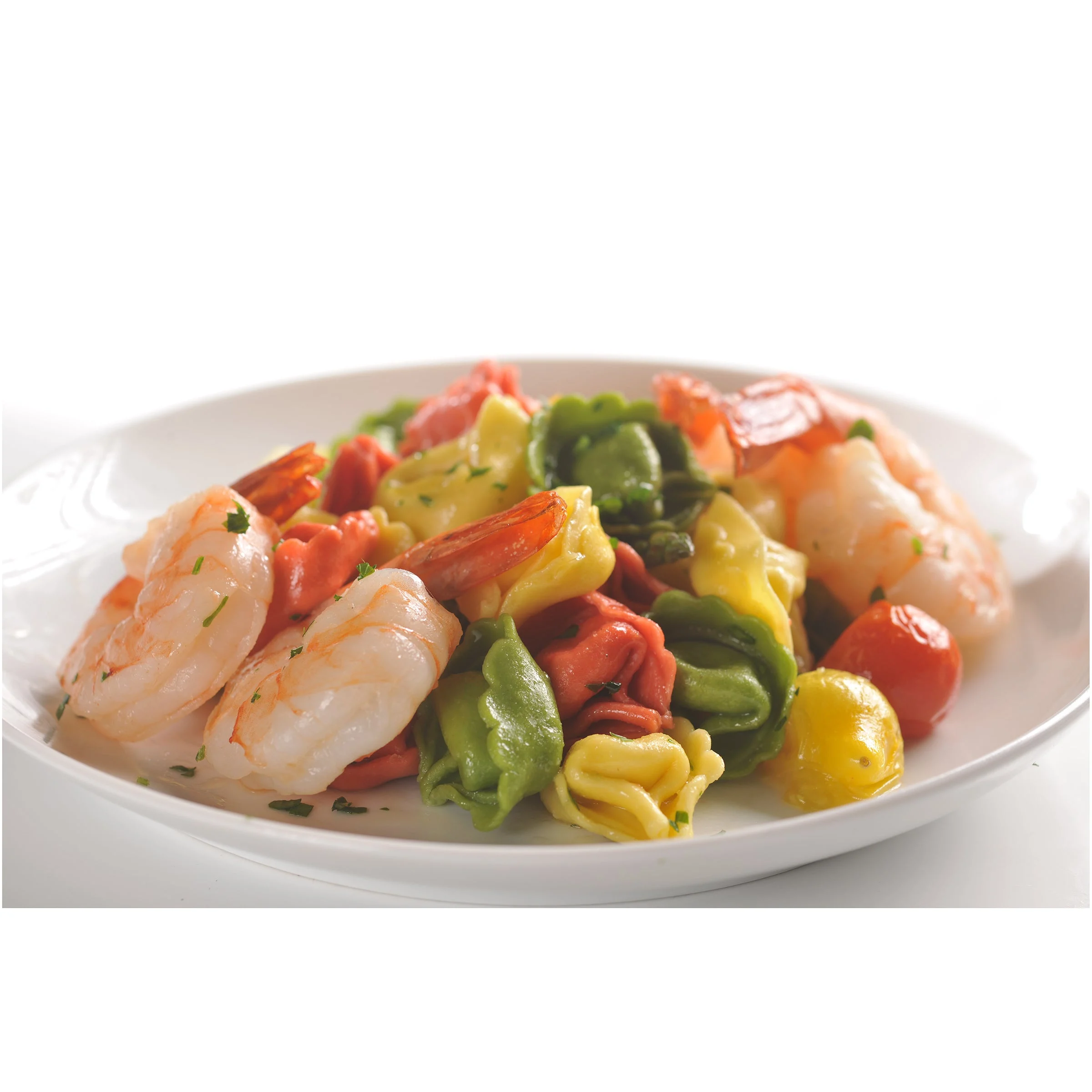Joseph's Gourmet Pasta Tri-Color Cheese Tortelloni 4 Pound Each - 3 Per Case.