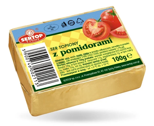 Sertop Melted Cheese, Tomatoes 100g/10pack