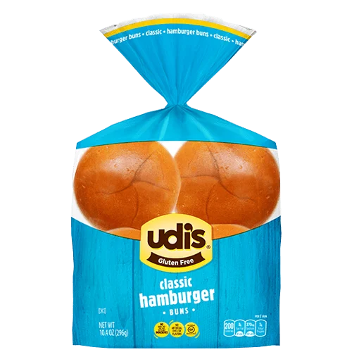 Udis Gluten Free Classic Hamburger Buns
