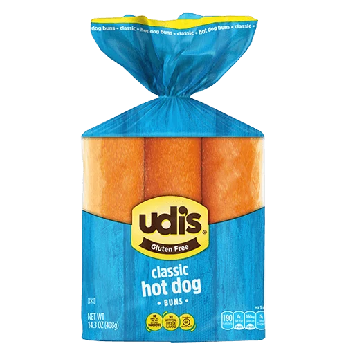 Udis Gluten Free Classic Hot Dog Buns