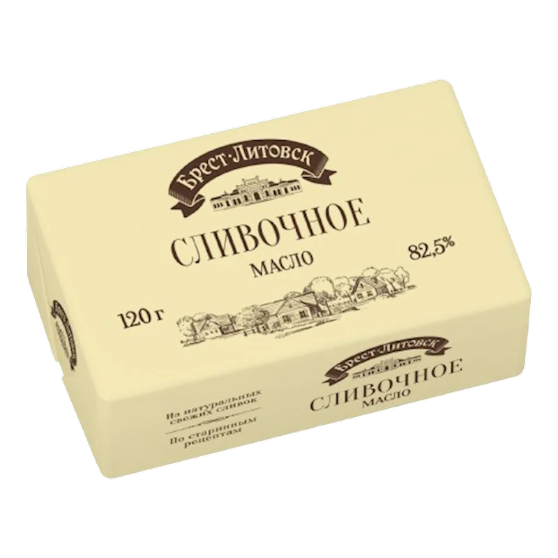 BREST LITOVSK Creamy (Slivochnoye) Butter 82.5% milk fat