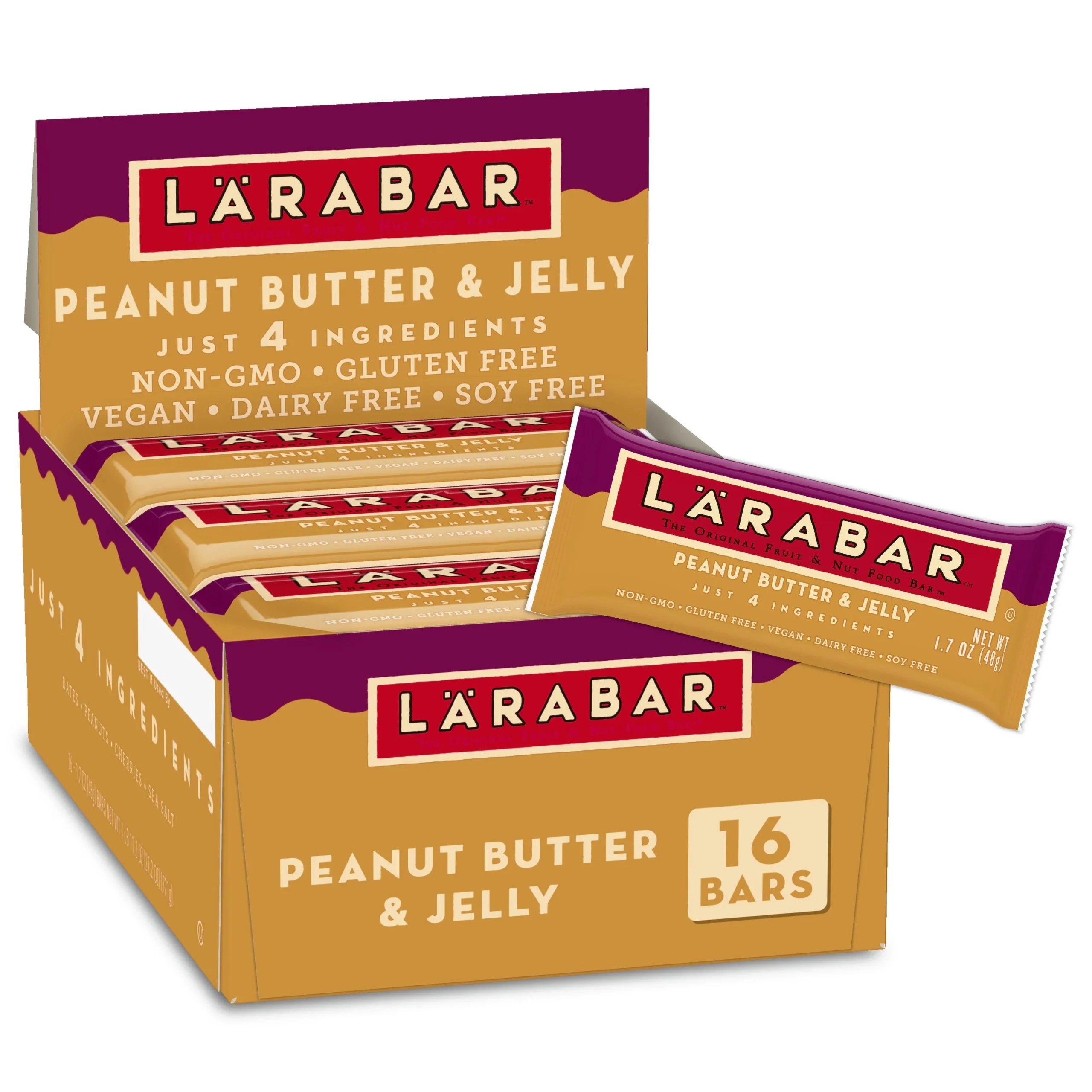 Larabar Peanut Butter & JellyCaddy 27.2 Ounce Size - 4 Per Case.