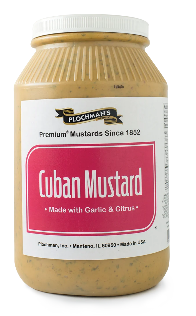 Plochman's Cuban Mustard 1 Gallon - 2 Per Case.