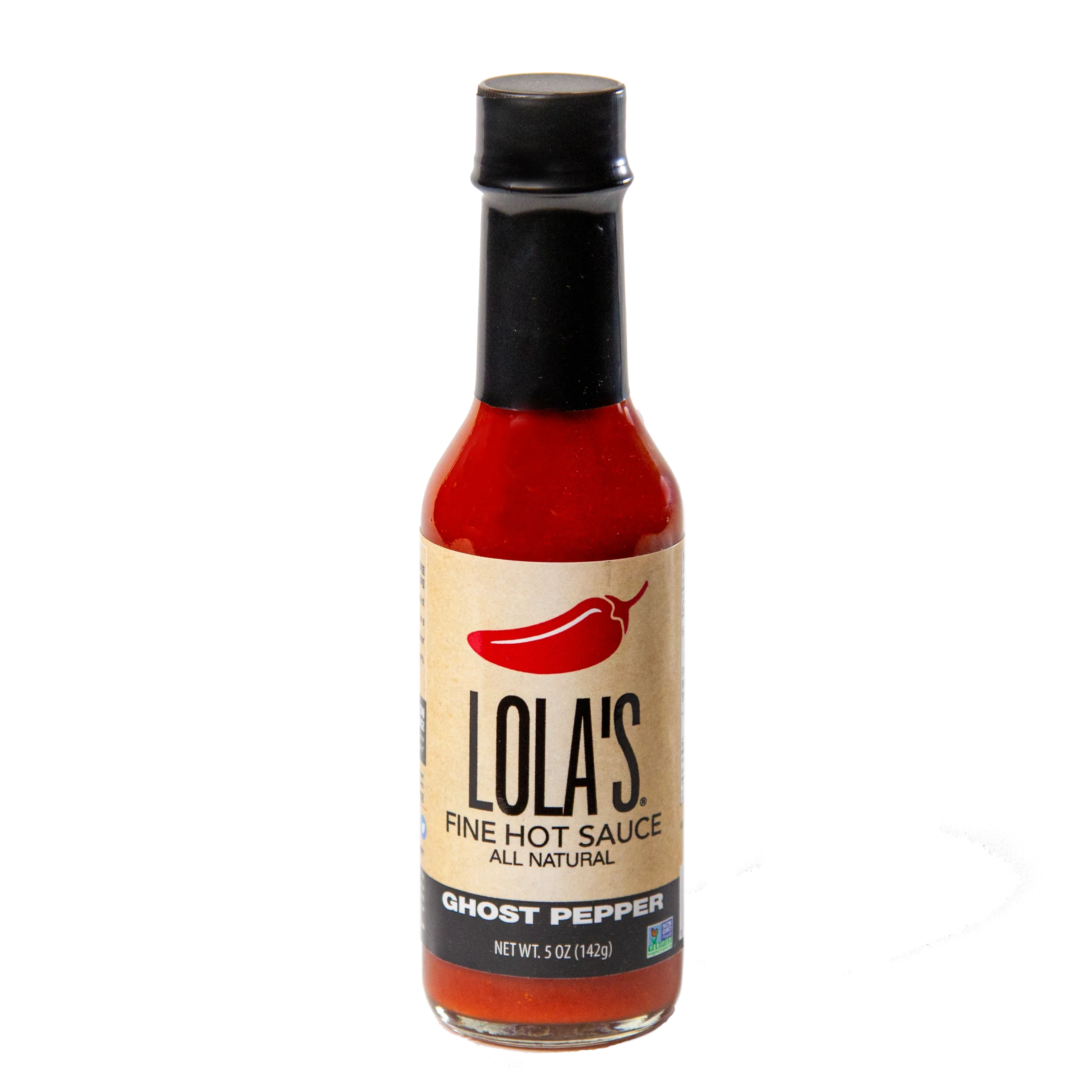 Lola's Fine Hot Sauce Ghost Pepper 5 Fluid Ounce - 12 Per Case.
