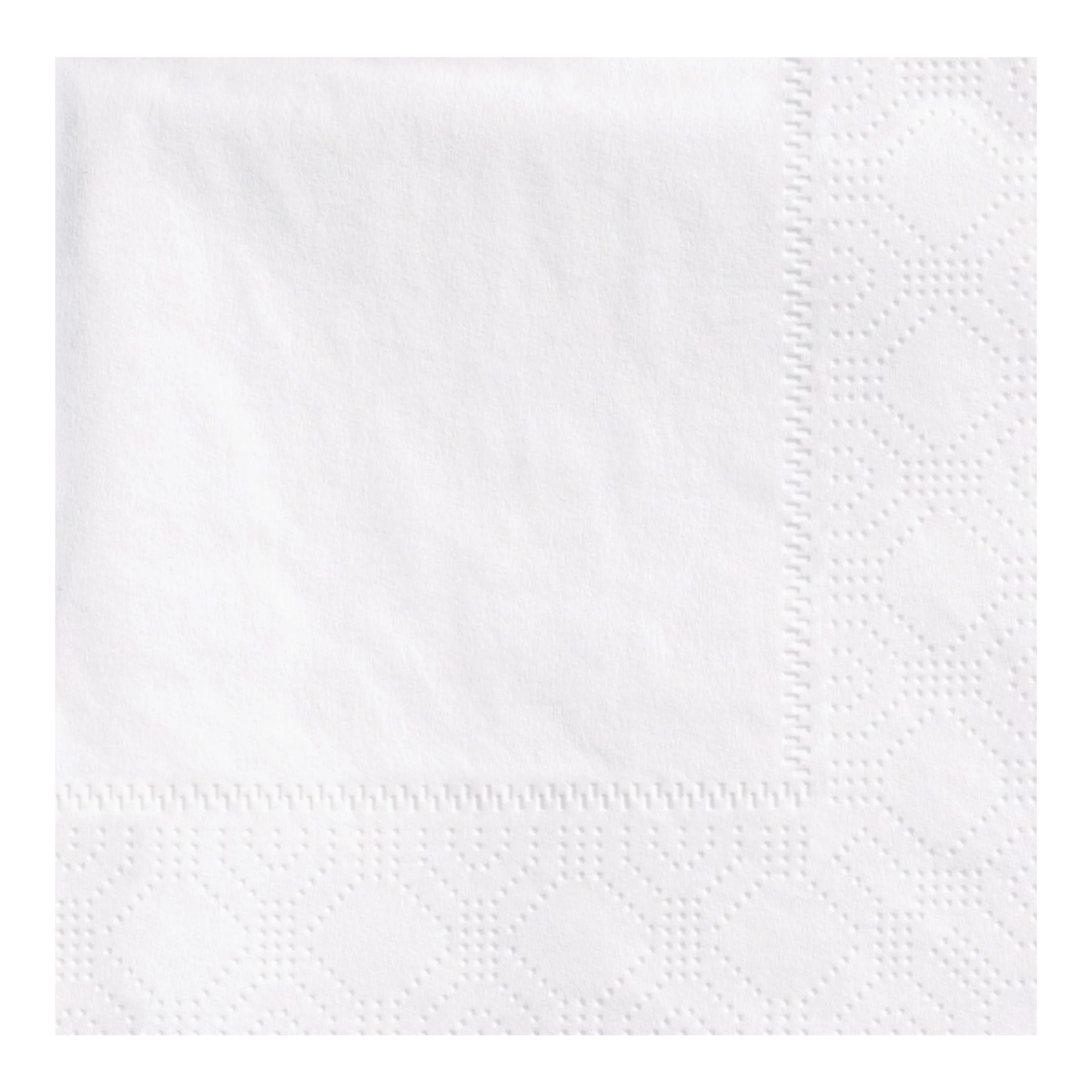 Napkin Beverage White 9.5 X 9.5 2 Ply 1/4 Fold