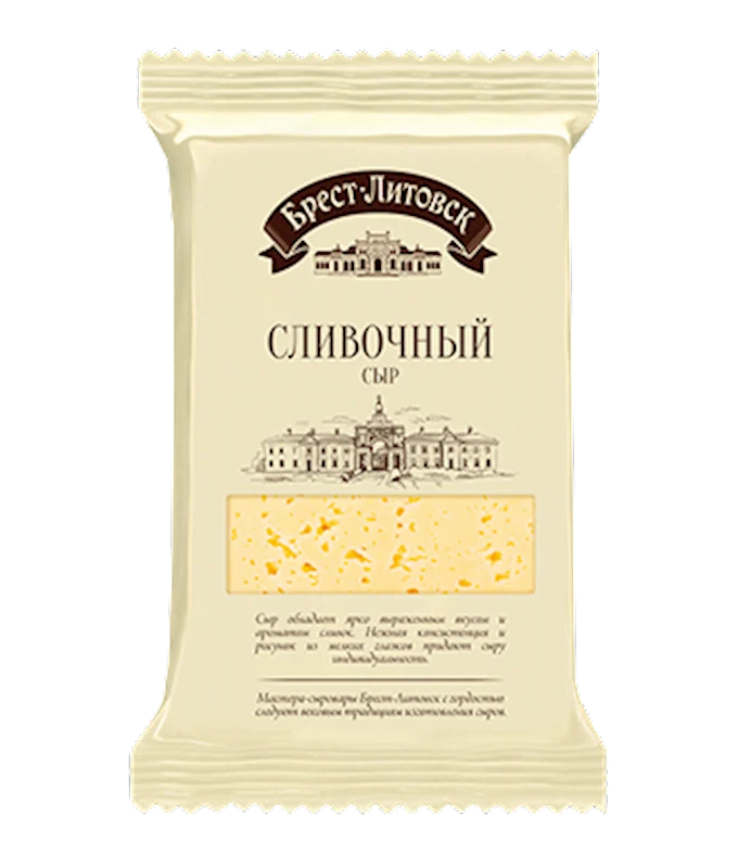 BREST LITOVSK Creamy (Slivochniy) Cheese 50% Milk Fat
