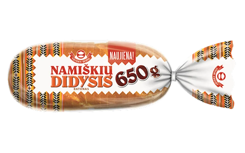 VILNIAUS DUONA Namiskiu Didysis Sliced Wheat Bread 650g/3pack