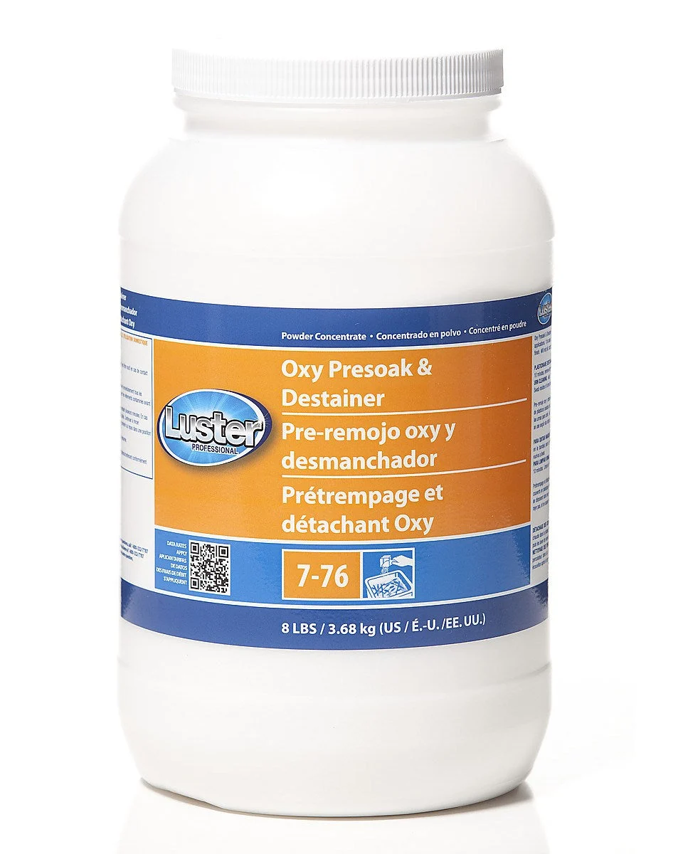 Luster Professional Oxy Presoak & Destainer Concentrate Powder 7-76 2/8 Lb