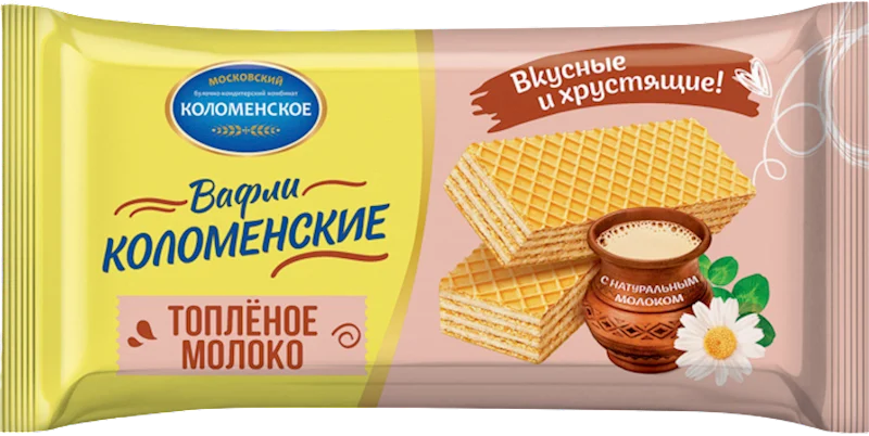 KOLOMENSKOE Waffles with Baked Milk Flavor 200g/20pack