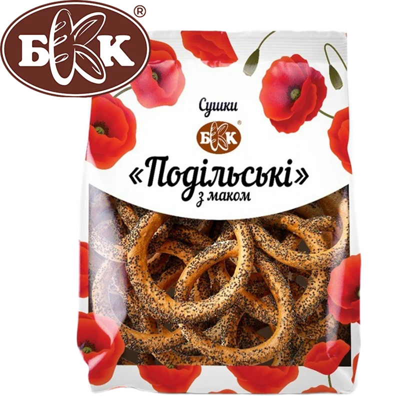 BKK Podoslkiy Sushki with Poppy Seeds 250g/12pack