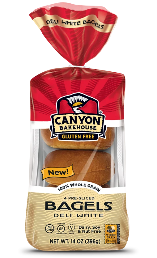 Canyon Bakehouse Gluten Free Deli White Bagels