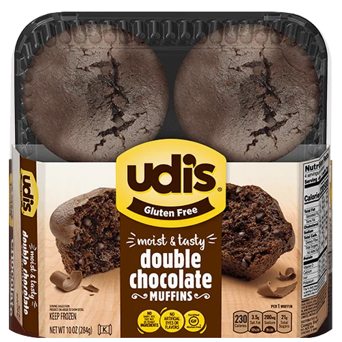 Udis Gluten Free Double Chocolate Muffins