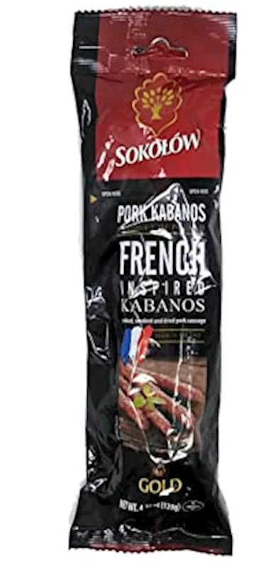 Sokolow Kabanosi, French Smoked & Dried Pork 120g/20pack