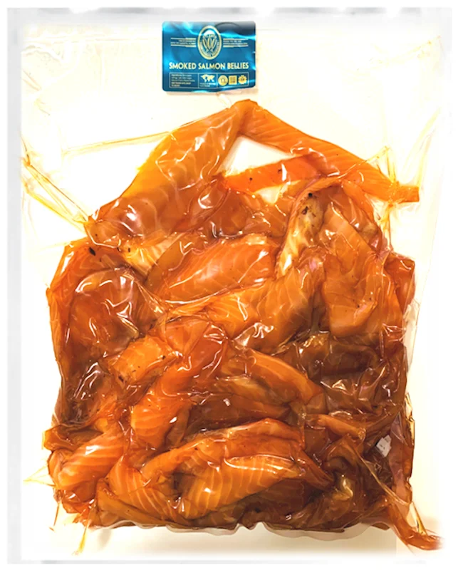 ATLANTA SMOKE HOUSE Cold Smoked Salmon Bellies ~5lbs