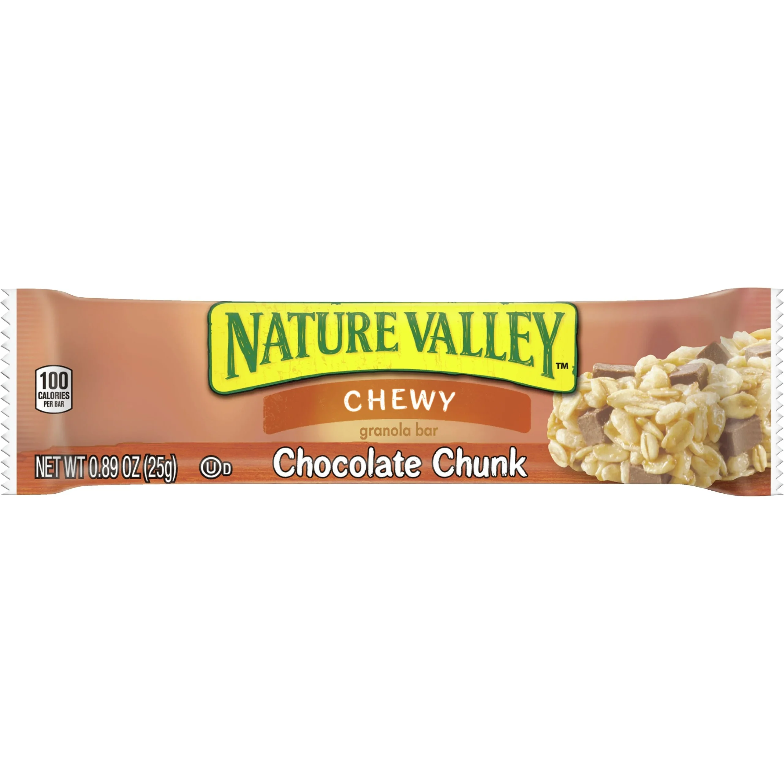 Nature Valley Chewy Granola Bars Chocolate Chunk 0.89 Ounce Size - 120 Per Case.