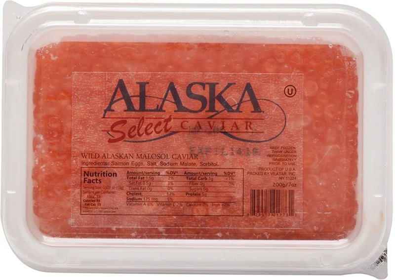 ALASKA Select Wild Malosol Salmon Caviar 200g