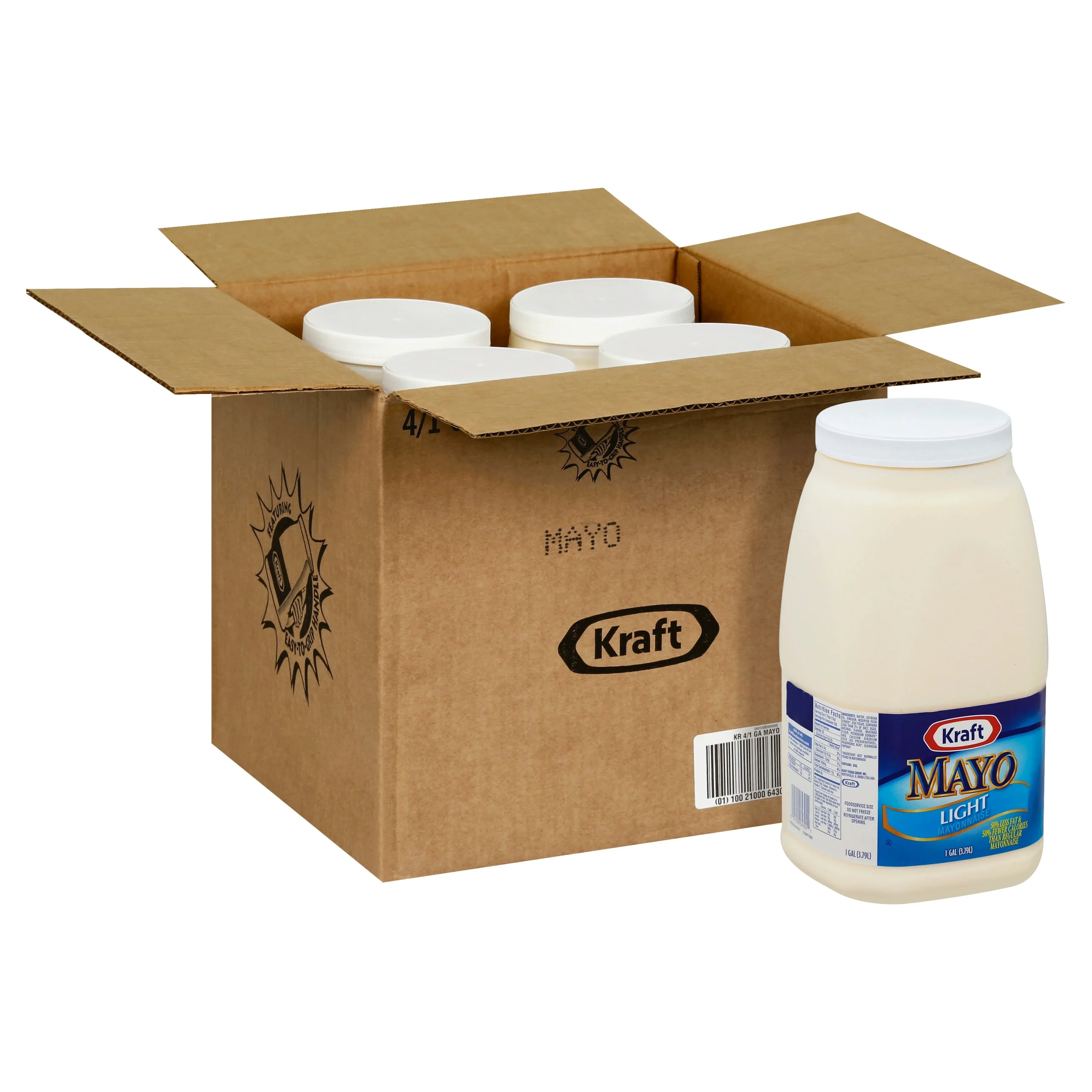 KRAFT Light Mayonnaise 1 gal. Jugs 4 Per Case