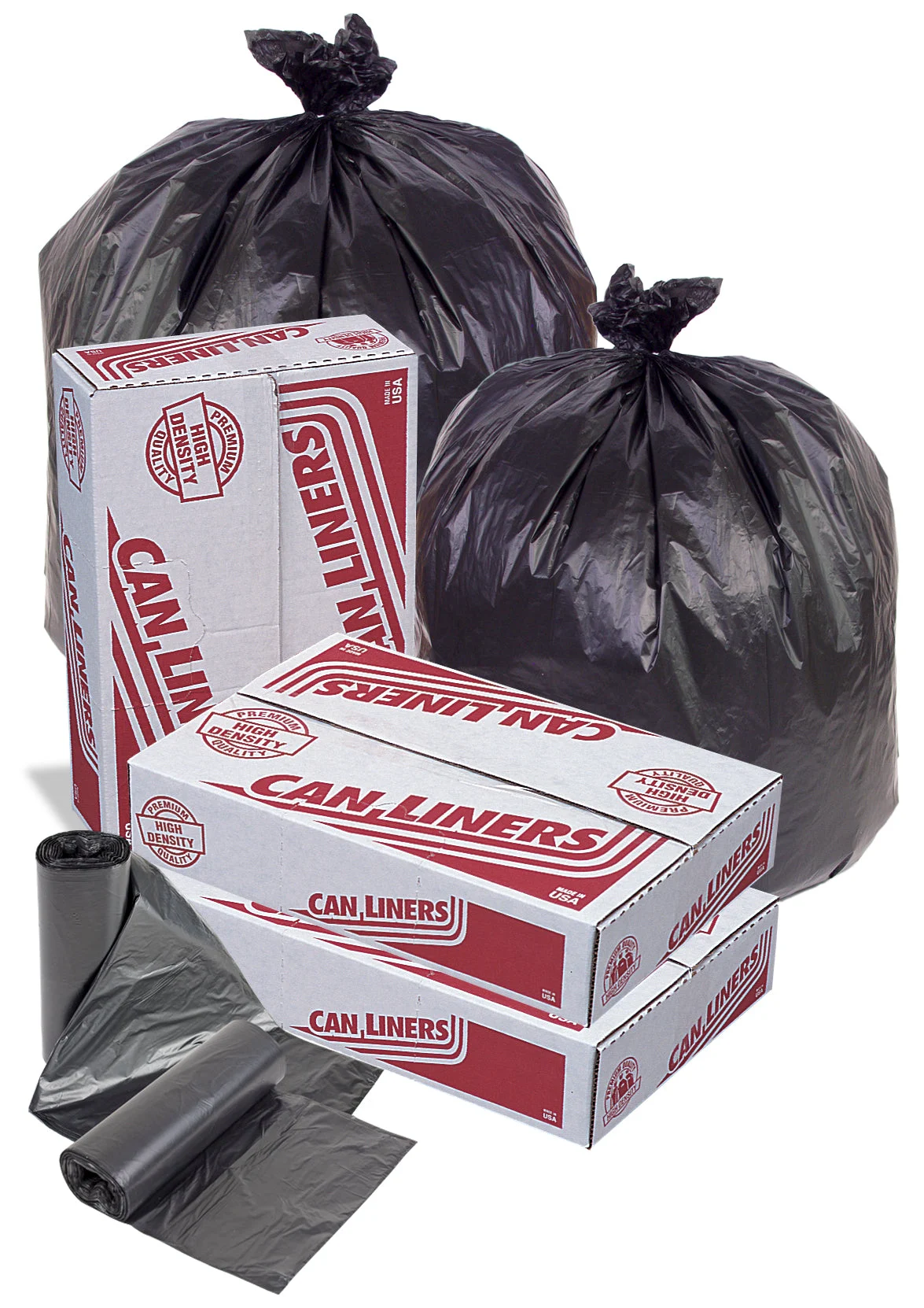 36X60 22 Mic 55 Gallons Black Star Perf Roll150(10/15 Count - 55 Gallon Bag)