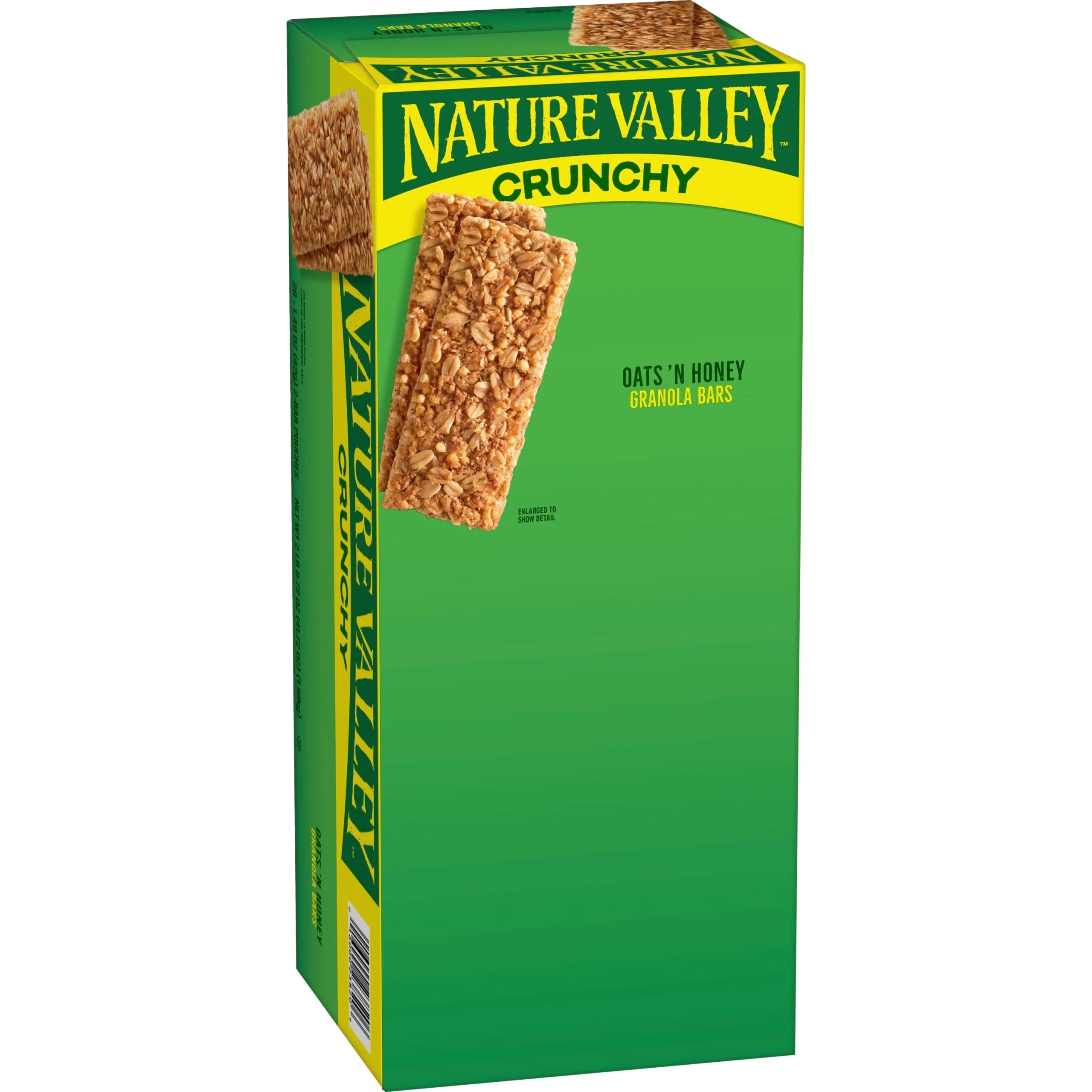 Nature Valley Crunchy Granola Bars Oats 'n Honey (Double Bar) 41.72 Ounce Size - 6 Per Case.