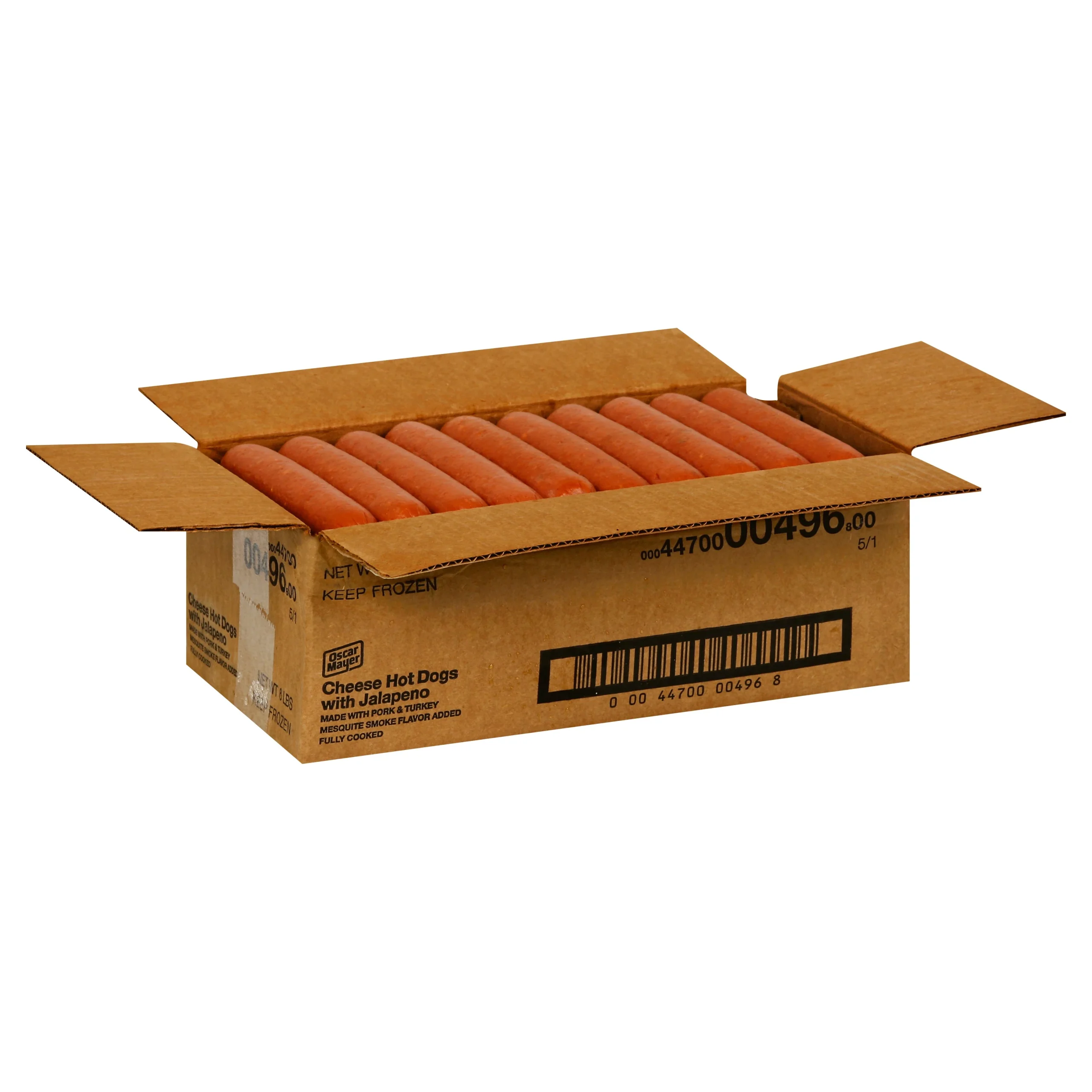 OSCAR MAYER Jalapeno & Cheese Hot Dog (5:1 6 Inch  6 lb. Case)
