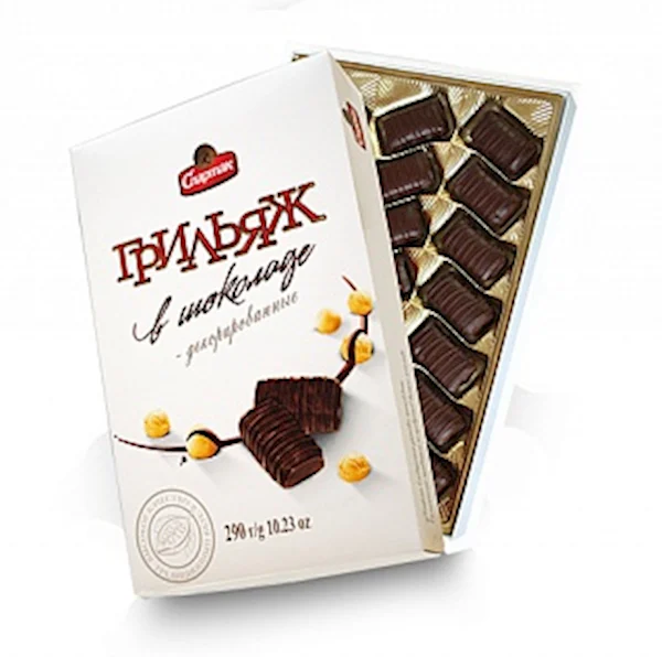 SPARTAK Grilyazh Decorated Chocolate Candy 290g/8pack