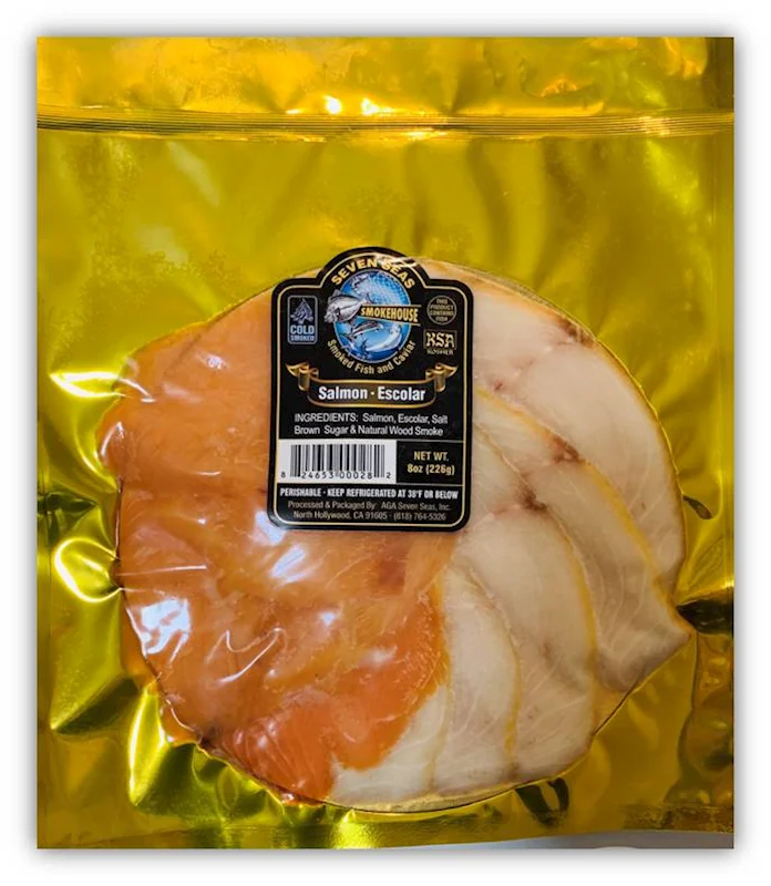 Seven Seas Smokehouse Salmon/Escolar, Cold Smoked 8oz/2pack