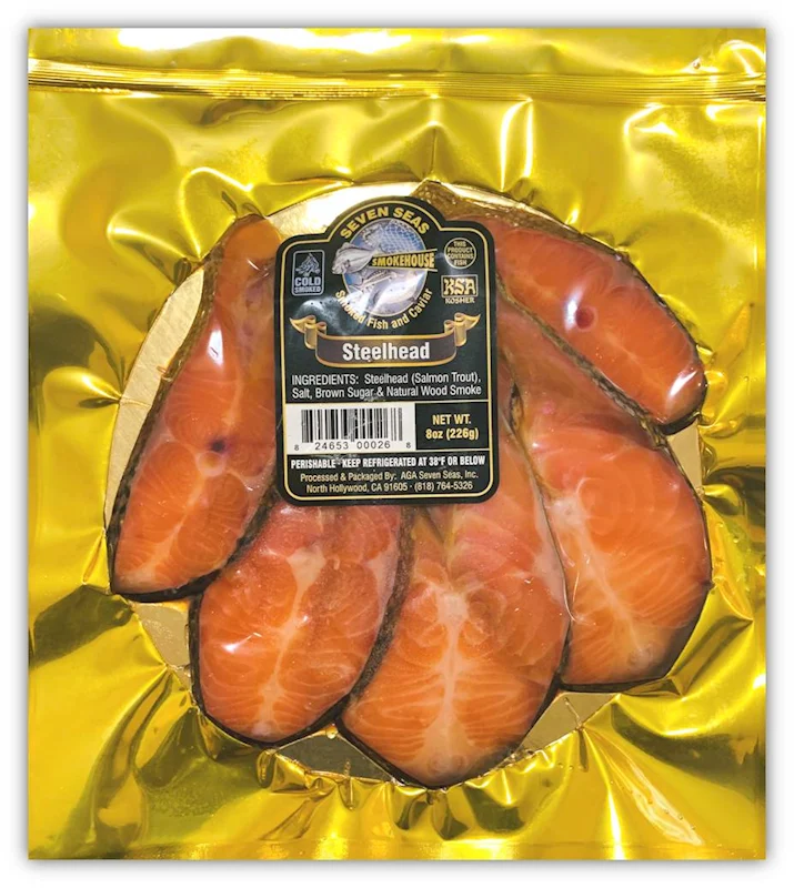 Seven Seas Smokehouse Steelhead, Cold Smoked 8oz/2pack