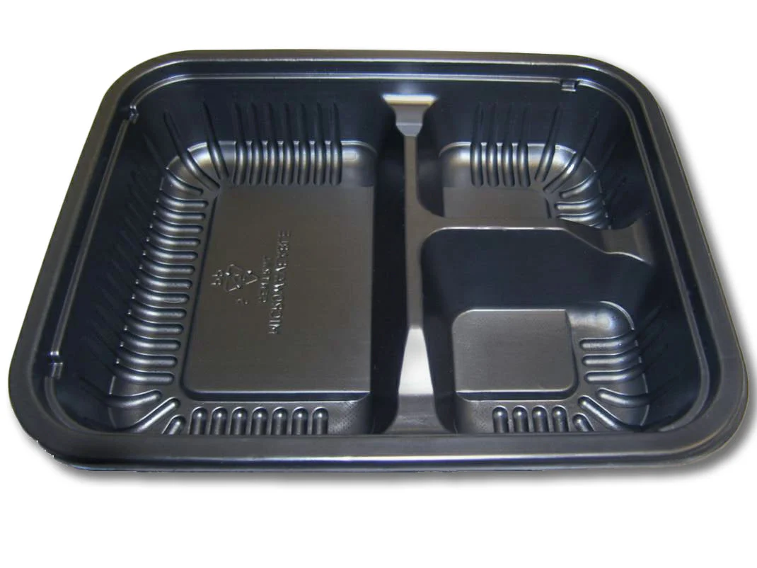 Oblong Black Ribbed 125 Each - 250 Per Case.