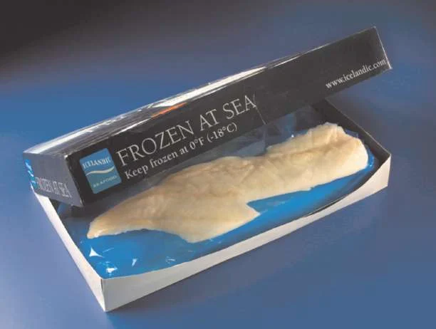 Frozen At Sea Atlantic Cod Fillets Msc 12 Pound Each - 4 Per Case.