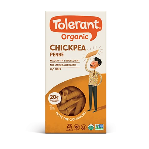 Tolerant Organic Chickpea pasta - Penne