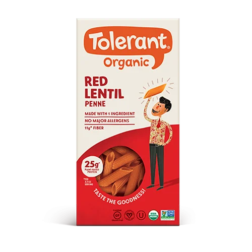 Tolerant Organic Red Lentil - Penne