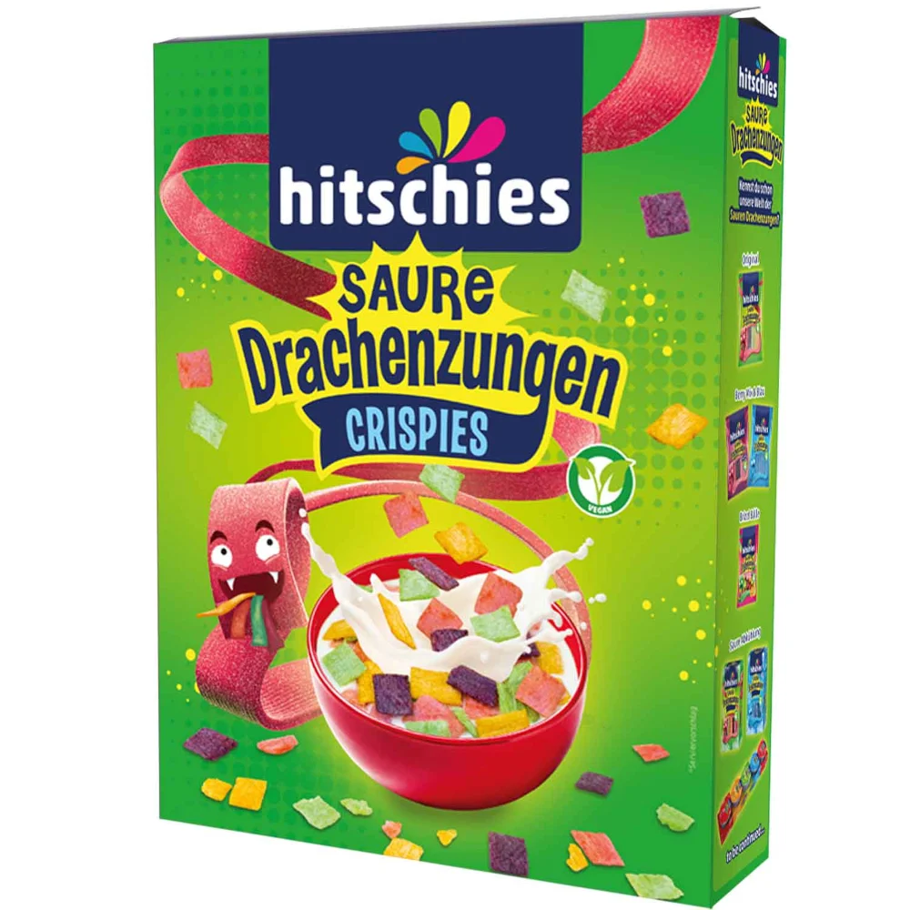 hitschies Saure Drachenzungen Crispies Vegan 270g / 9.52oz
