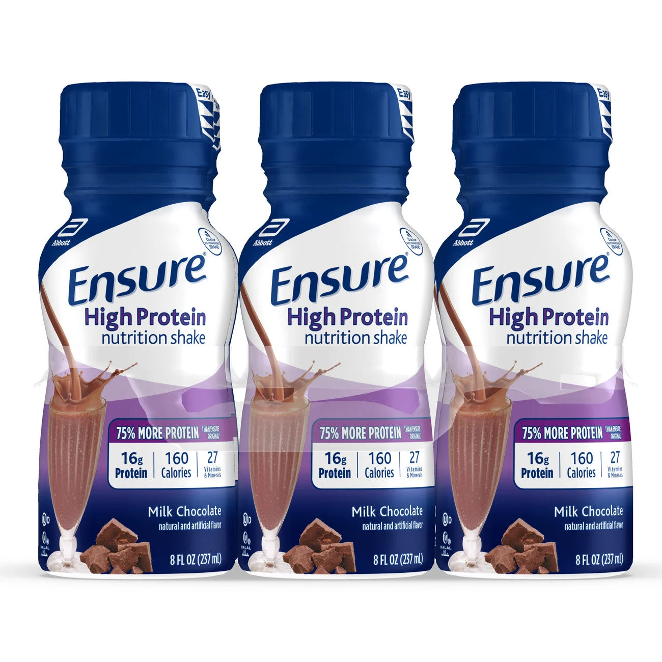 Ensure High Protein Chocolate Bottle 48 Fluid Ounce - 4 Per Case.