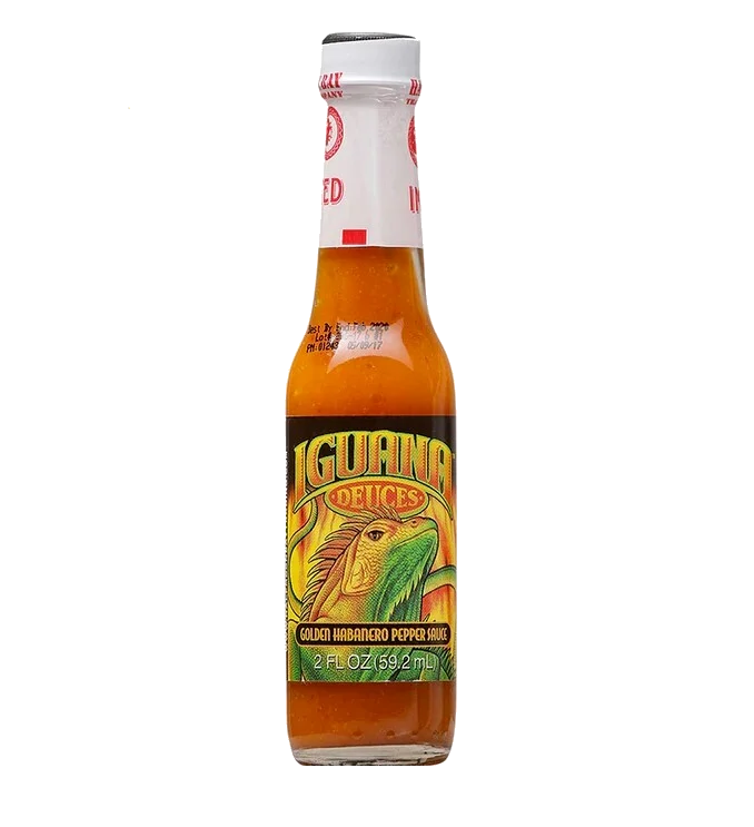 Iguana Bold Gold Habanero Mini Hot Sauce