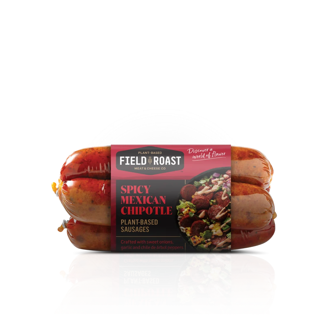 Field Roast Spicy Mexican Chipotle Sausage 12.95 Ounce Size - 6 Per Case.