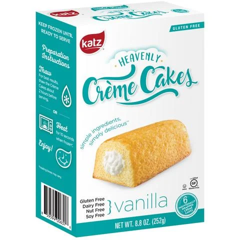 Katz Gluten Free Vanilla Heavenly Crème Cakes