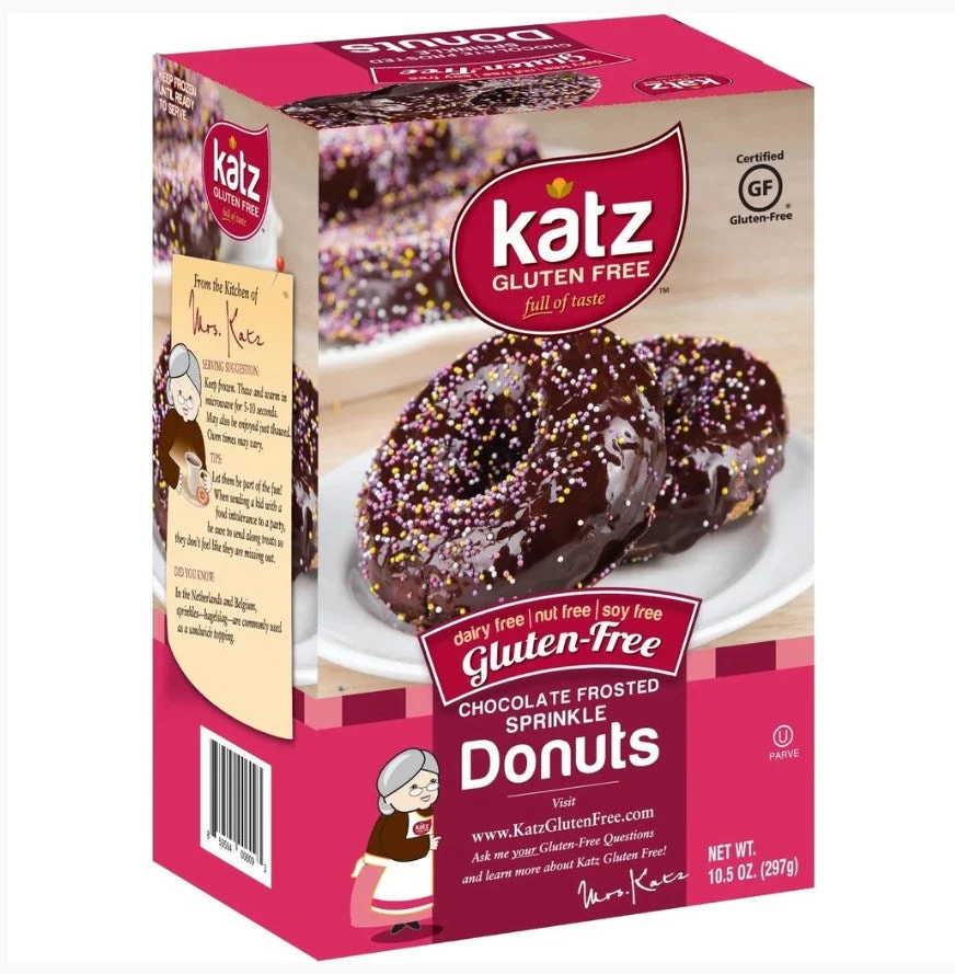 Katz Gluten Free Chocolate Frosted Sprinkle Donuts