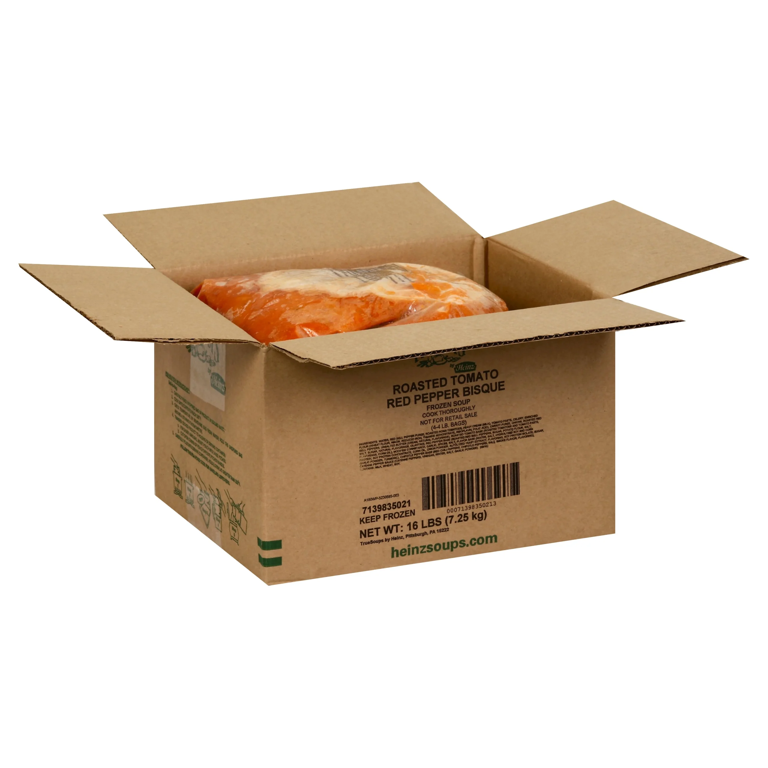 HEINZ TRUESOUPS Roasted Tomato Pepper Bisque Soup 4 lb. Bag 4 Per Case