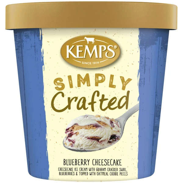 Kemps Simply Crafted Blueberry Cheesecake Ice Cream