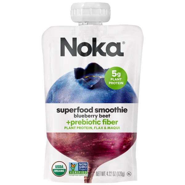 NOKA Organic Superfood Smoothie, Blueberry Beet