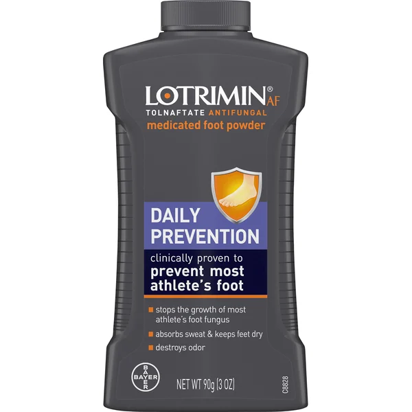 Lotrimin Medicated Foot Powder, Daily Prevention