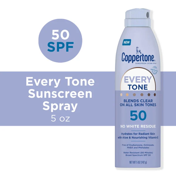 Coppertone Every Tone Sunscreen Spray SPF 50