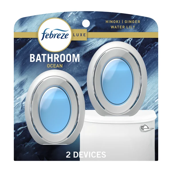 Febreze Bathroom Air Freshener, Odor-Fighting, Ocean Scent