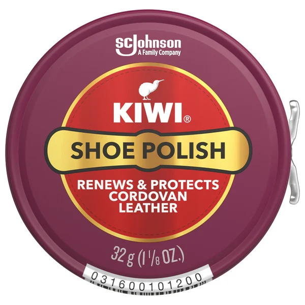 KIWI Paste Shoe Polish Cordovan, Metal Tin