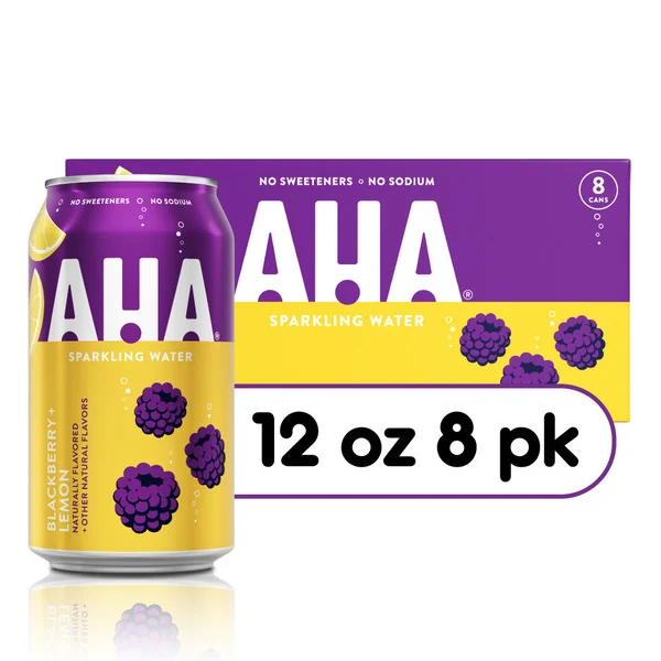 AHA Blackberry + Lemon Sparkling Water