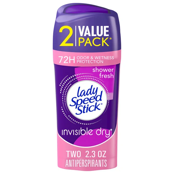 Lady Speed Stick Invisible Dry Antiperspirant Deodorant, Shower Fresh