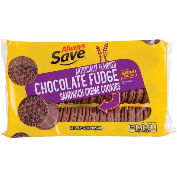 Always Save Chocolate Fudge Sandwich Creme Cookies