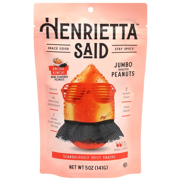 Henrietta Said Peanuts, Roasted, Jumbo, Ancho Kimchi Wing Flavored